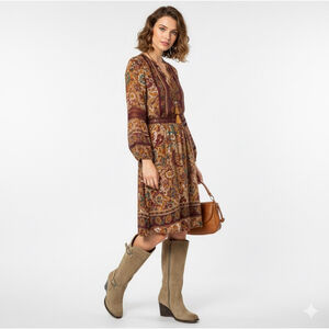 Bed Stu Monarch Boots Tan Suede Wedge Heel